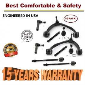 New 10pc Front Upper Control Arm Set & Complete Suspension Kit for GM Trucks  - 15 YR WARRANTY